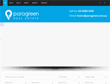 Tablet Screenshot of paragreen.com.au